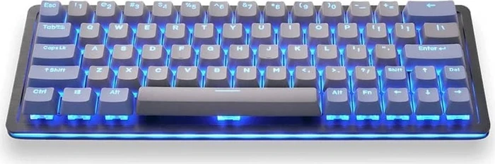 Mountain Mineral Keycap Set, Kunststoff (PBT) Double-Shot, grau/blau, 113 Tasten (104+9), ANSI-US