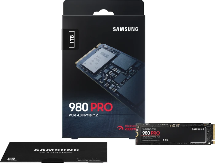 Samsung SSD 980 PRO 1TB, M.2 2280 / M-Key / PCIe 4.0 x4