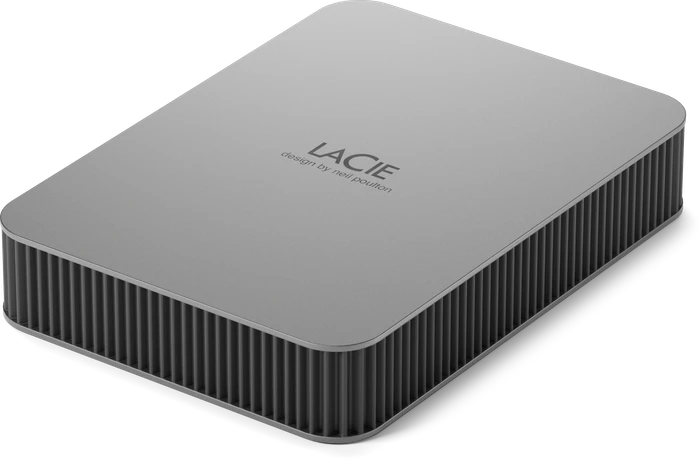 LaCie Mobile Drive V2, Moon Silver, 5TB, USB-C 3.0