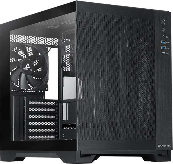 Chieftec Visio Air, schwarz, Glasfenster