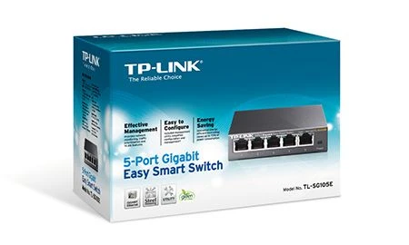 TP-Link TL-SG105E Desktop Gigabit Smart Switch, 5x RJ-45