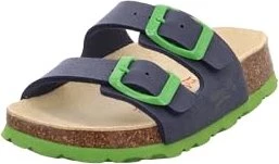 Superfit Fussbettpantoffel blau/grün (Junior)