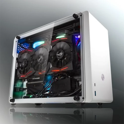 Raijintek Ophion Evo, weiß, Glasfenster, Mini-ITX