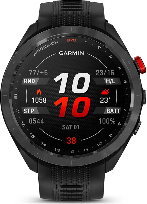 Garmin Approach S70 47mm GPS-Golfuhr black ceramic/black