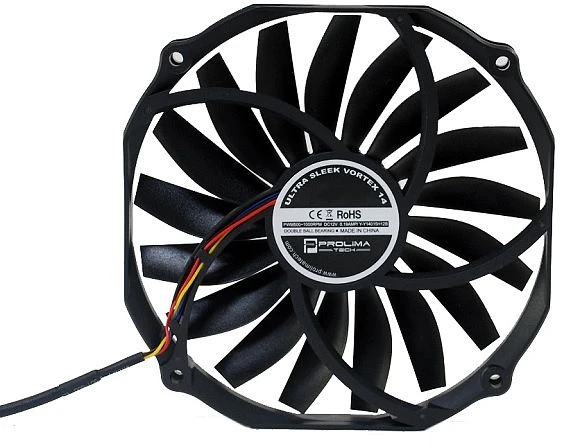 Prolimatech Ultra Sleek Vortex 14 schwarz, 140mm