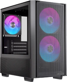 Einarex Pulse PM150 RGB Black, schwarz, Glasfenster (EXCS-PM-150R-B)