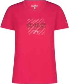 CMP Piqué Print Funktionsshirt kurzarm magenta (Damen)