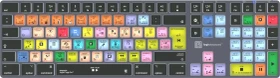 LogicKeyboard Titan Wireless Apple Logic Pro X Mac, Titanium Gray, LEDs weiß, USB/Bluetooth, DE (LKB-LOGXP2-TM-DE)
