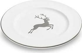 Gmundner Keramik Grauer Hirsch Dessertteller Gourmet 22cm