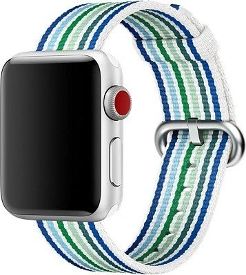 Apple Nylon-Armband gestreift für Apple Watch 38mm blau