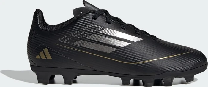 adidas F50 Club Flexible Ground Boots core black/iron metallic/gold metallic (Junior)