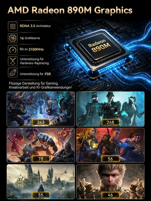 GMKtec EVO-X1 Pro, Ryzen AI 9 HX 470, 64GB RAM, 1TB SSD