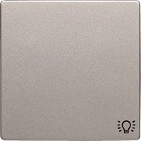 Berker Q.1/Q.3 Wippe mit Aufdruck Symbol für Licht, alu samt, lackiert
