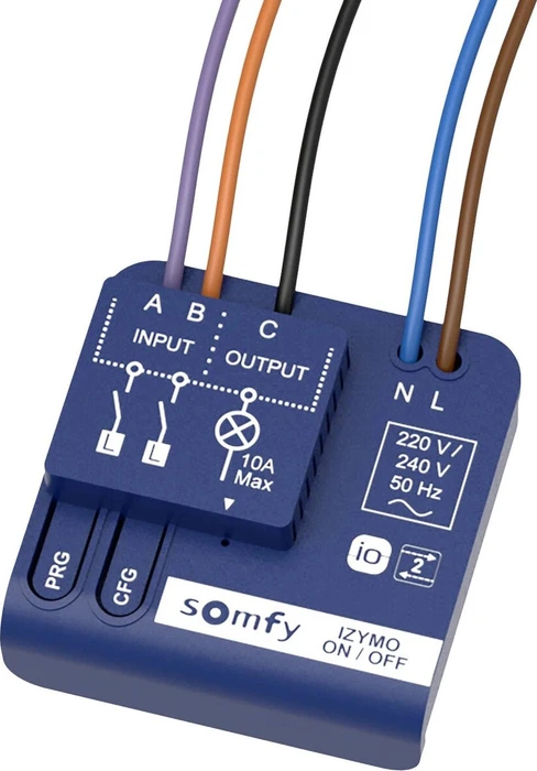 Somfy Unterputz-Empfänger Licht I/O Modul, Schaltaktor