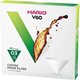 Hario V60 Filtertüten 03 W weiß, 40 Stück