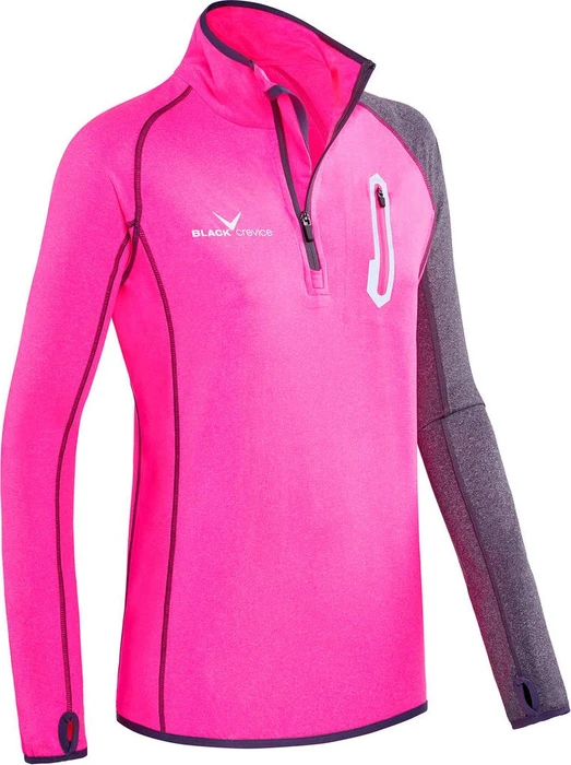 Black Crevice Micro Funktionsshirt langarm (Damen)