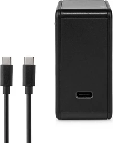 Nedis Netzladegerät 65W Schnellladefunktion 1x USB-C inkl. Type-C 2m Kabel schwarz