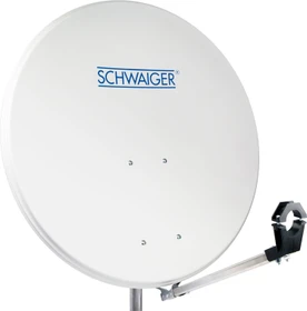Schwaiger Aluminium Offset Antenne 73cm hellgrau