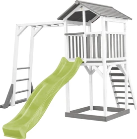 Axi Spielturm Beach Tower mit Klettergerüst weiß/grau/grün