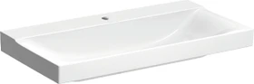 Geberit Xeno² Waschtisch 90x48cm, Hahnloch mittig, ohne Überlauf, weiß/KeraTect