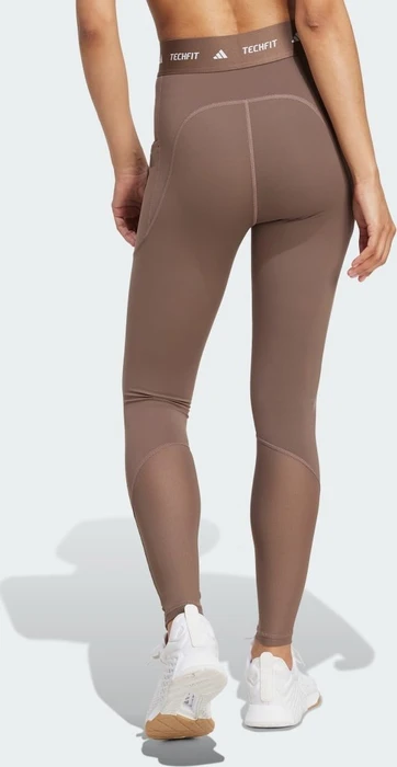 adidas TECHFIT Stash Pocket Full-Length Hose lang earth strata (Damen)