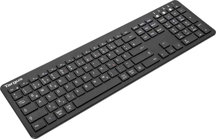Targus Full-Size Multi-Device Antimicrobial Keyboard, schwarz, Bluetooth, DE