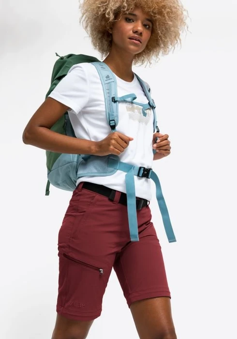 Maier Sports Nata Zip-Off Hose lang sun dried tomato (Damen)