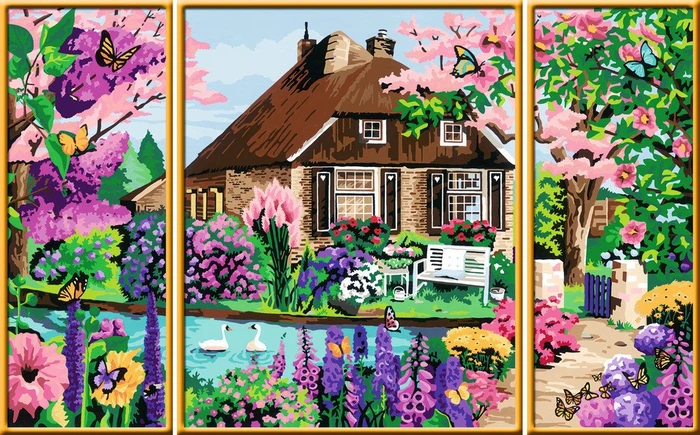 Ravensburger Malen nach Zahlen Zauberhaftes Cottage