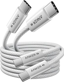 Anker USB-C Kabel 333, USB 2.0, 480Mb/s, 240W, USB-C [Stecker] auf USB-C [Stecker], 1.8m, 2er-Pack (AK-A8060)