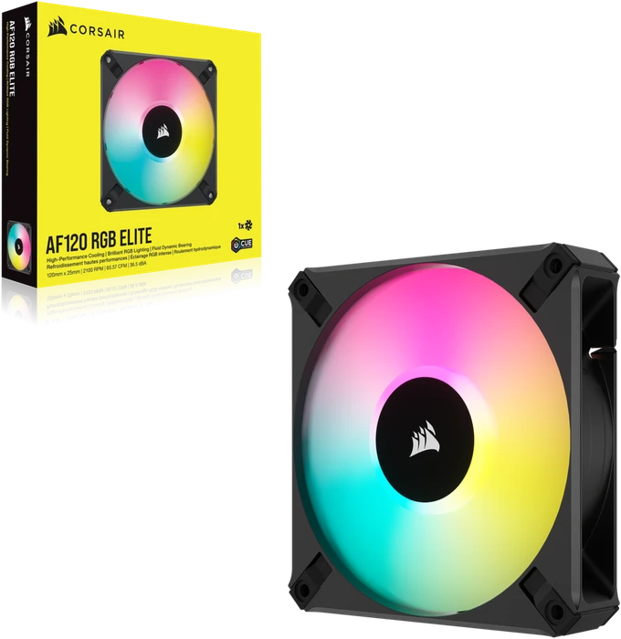 Corsair AF Series iCUE AF120 RGB Elite, schwarz, 120mm