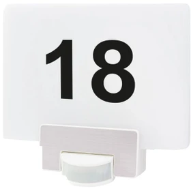 REV Ritter Link2Home WiFi LED Sensorleuchte mit Hausnummer 12W, Bewegungsmelder