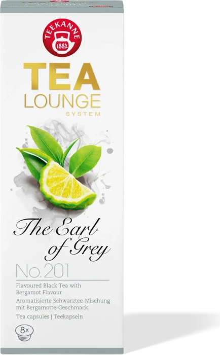Teekanne TeaLounge no. 201 The Earl Of Grey Teekapseln, 8 Stück