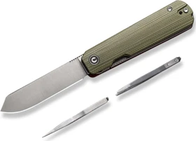 Civivi Sendy Flipper Taschenmesser milled green/red g10/satin
