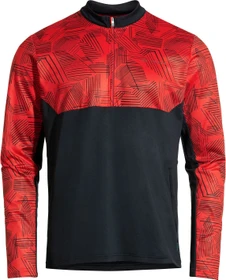 Vaude Virt QZip Trikot langarm mars red (Herren)