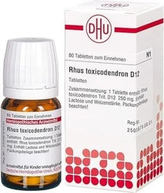 DHU Rhus toxicodendron D12 Tabletten, 80 Stück