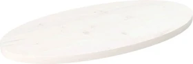 vidaXL ovale Tischplatte 70x35cm weiß