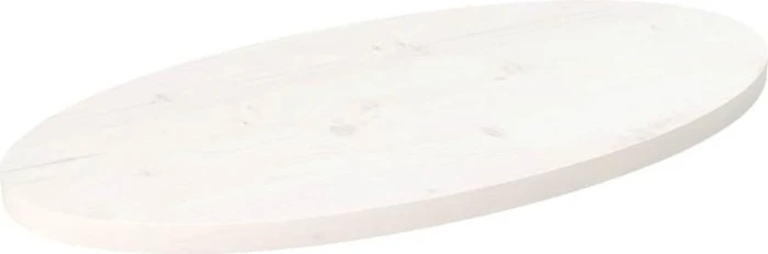 vidaXL ovale Tischplatte 70x35cm weiß