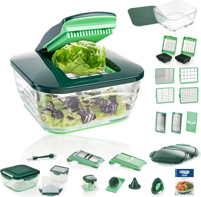 Genius Nicer Dicer Chef Multischneider-Set grün ab € 139,94 (2026)