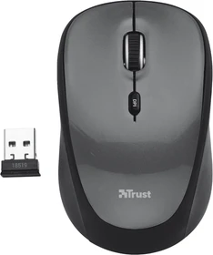 Trust Yvi Wireless Mouse schwarz, USB (18519)