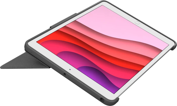 Logitech Combo Touch Tastatur Case für iPad 7, grau, DE