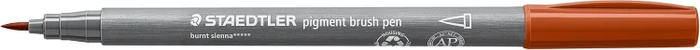 Staedtler pigment brush pen 371 sienna gebrannt, 10er-Pack