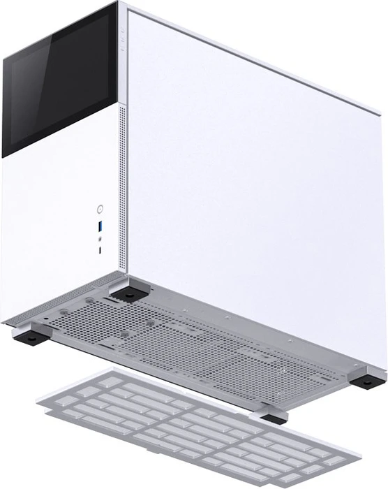 Jonsbo D31 Screen White, weiß, Glasfenster