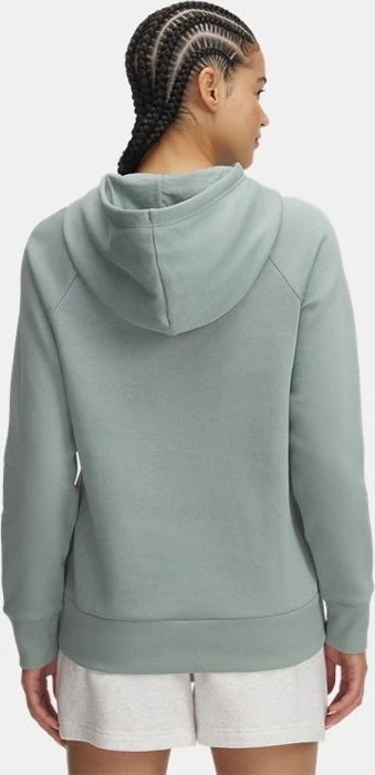 Under Armour Rival+ Fleece Hoodie silica green/white (Damen)