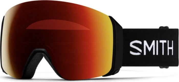 Smith 4D Mag XL black/chromapop sun red mirror