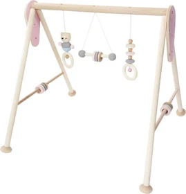 Hess Babyspielgerät Bär Spielbogen nature rosa