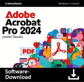 Adobe Acrobat Pro, 3 Jahre, ESD (multilingual) (PC/MAC) (30006688)