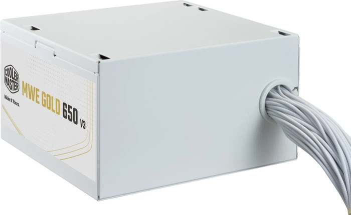 Cooler Master MWE Gold V3 White-Edition Non-Modular 650 650W, ATX 3.1, UK-Version
