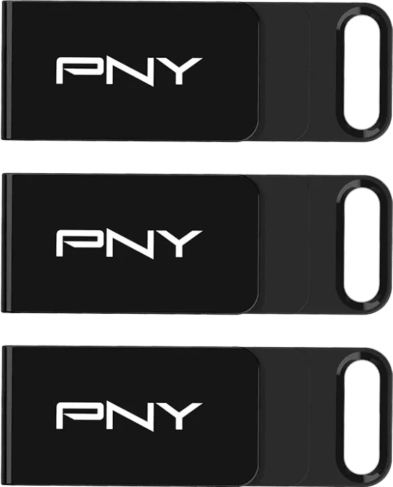 PNY Elite Type-C 128GB, USB-C, USB 3.2 Gen 1×1, 3er-Pack