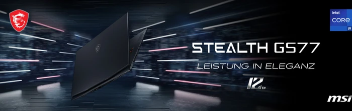MSI Stealth GS77 12UHS-063, Core Black, Core i9-12900H, 64GB RAM, 2TB SSD, GeForce RTX 3080 Ti, DE