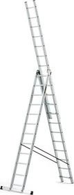 Drabest Pro Alu 3-tlg. Teleskop-Mehrzweckleiter, 3x 12 Stufen